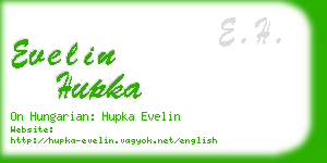evelin hupka business card